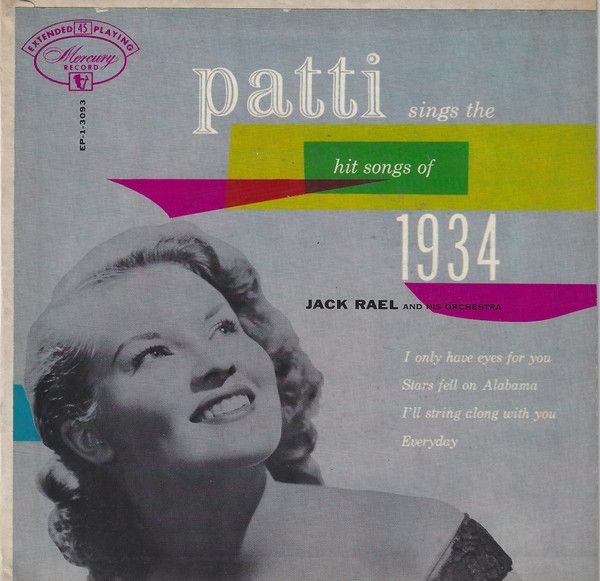 Patti Sings the Hit Songs of 1934 album art