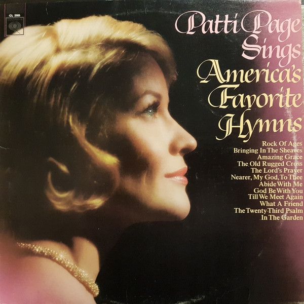 Patti Page Sings America’s Favorite Hymns album art