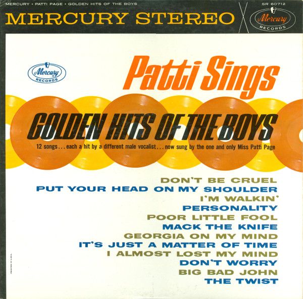 Patti Sings Golden Hits of the Boys album art