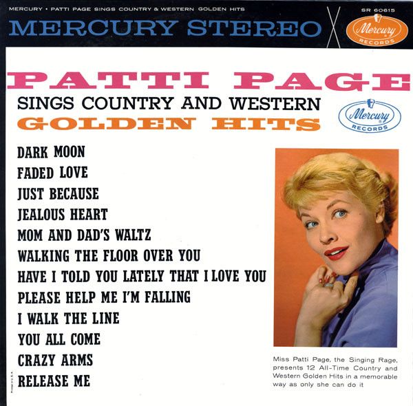 Patti Page Sings Country and Western Golden Hits album art