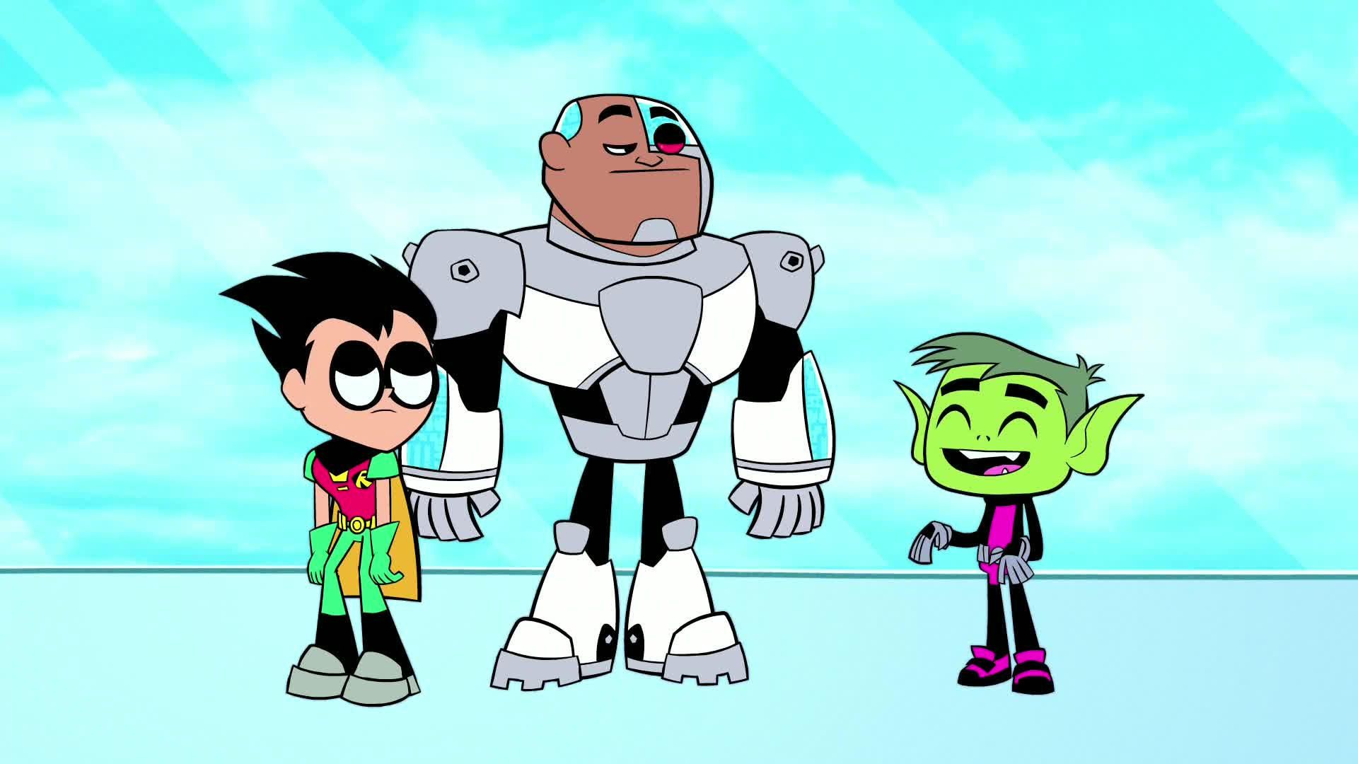 beast boy and cyborg teen titans go