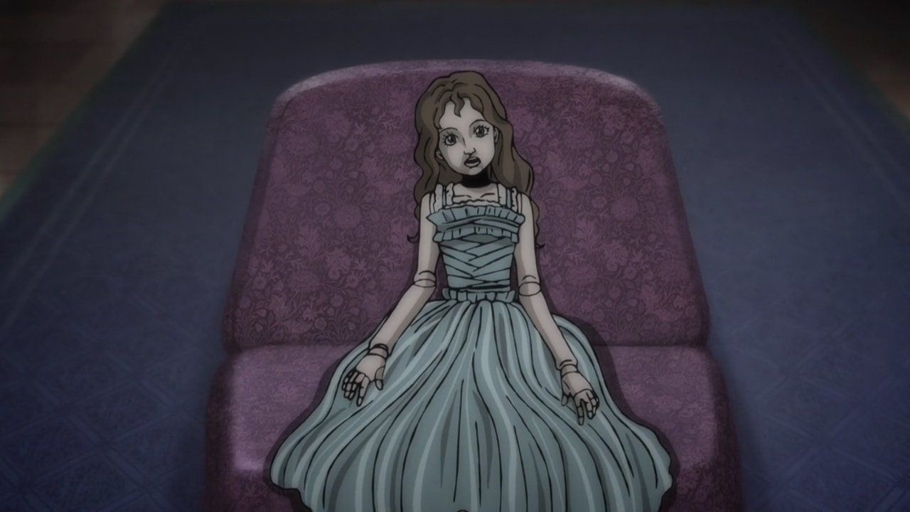 Junji Ito Collection Ep. 01  As convenientes maldições de Souichi / O  funeral da boneca diabólica 