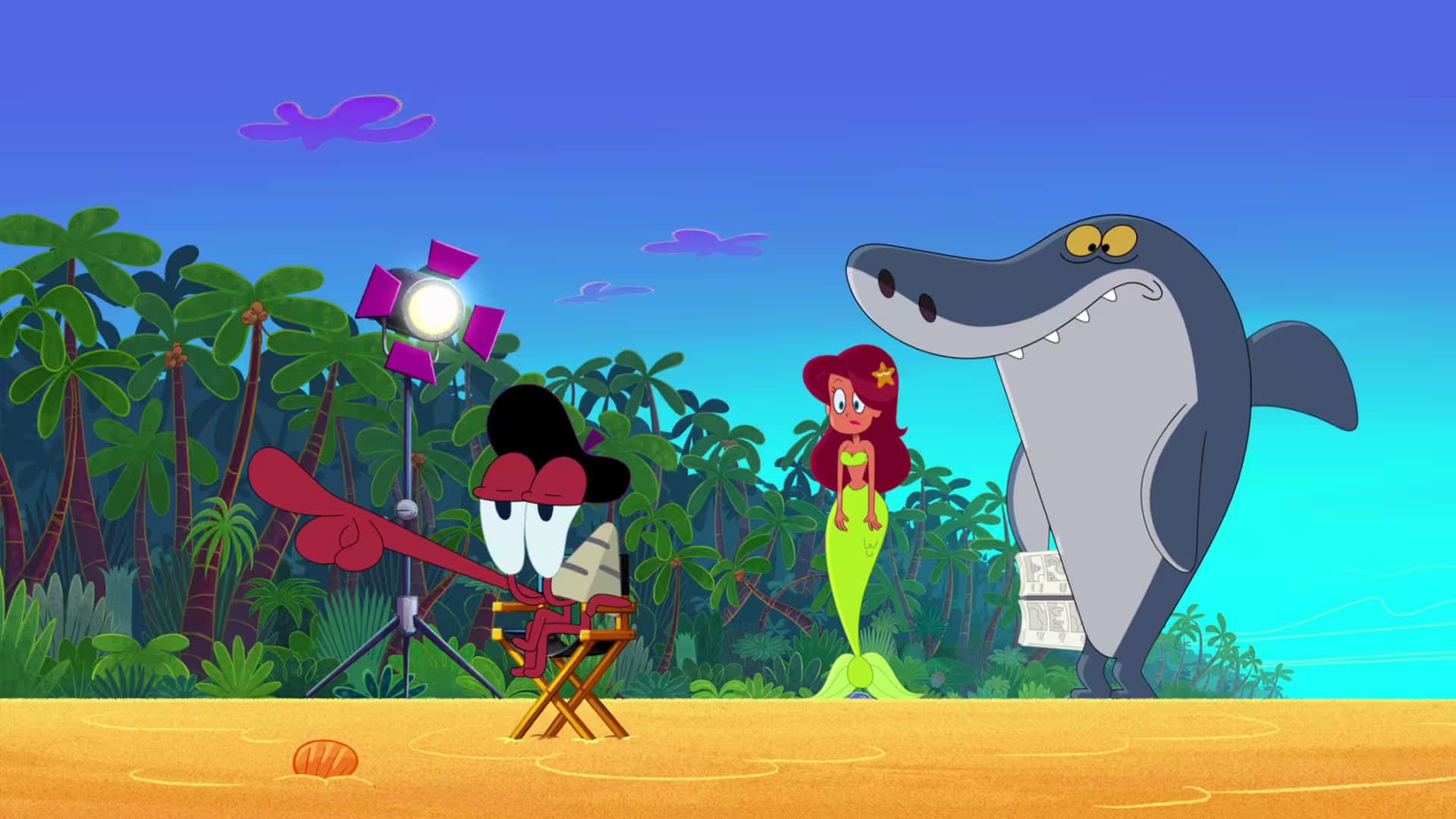 Zig & Sharko · Season 2 Episode 37 · Rolling, Action! - Plex