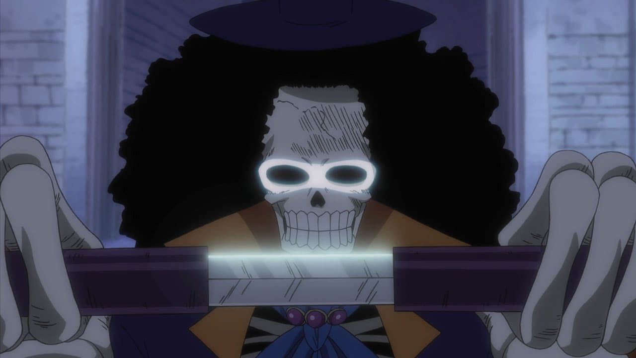 One Piece: Thriller Bark (326-384) A New Crewmate! The Musician, Humming  Brook! - Watch on Crunchyroll