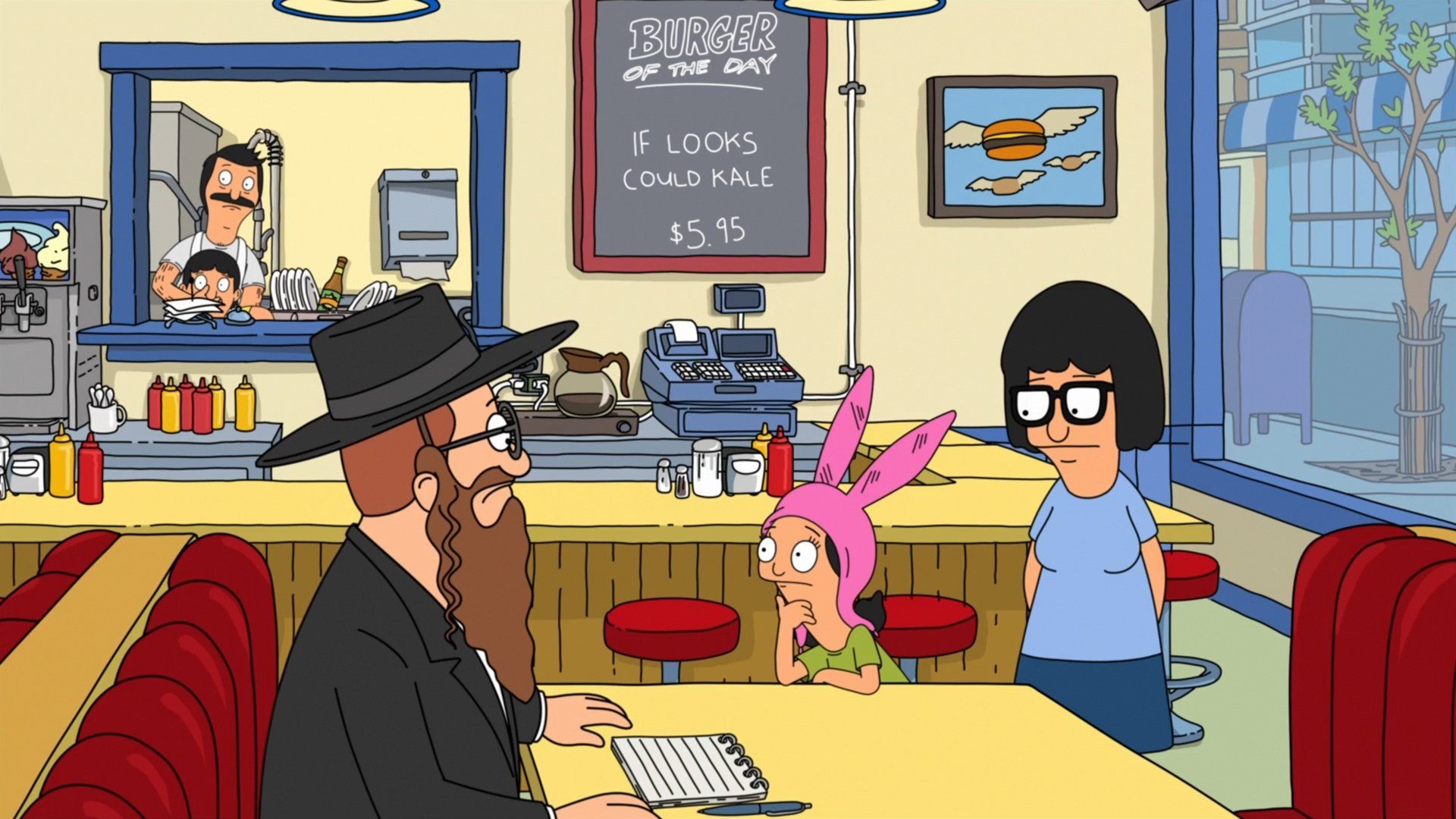 Hamburger Louise Belcher Mr. Frond The Hat Gene Belcher, others