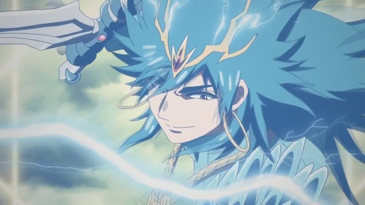 Djinn equip and that Metal vessel at Magi - Anime Magi Series