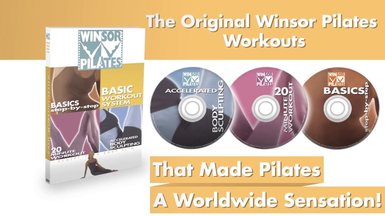 3 Winsor Pilates DVD lot Basic DVD set Ab Bun thigh sculpting windsor  workout