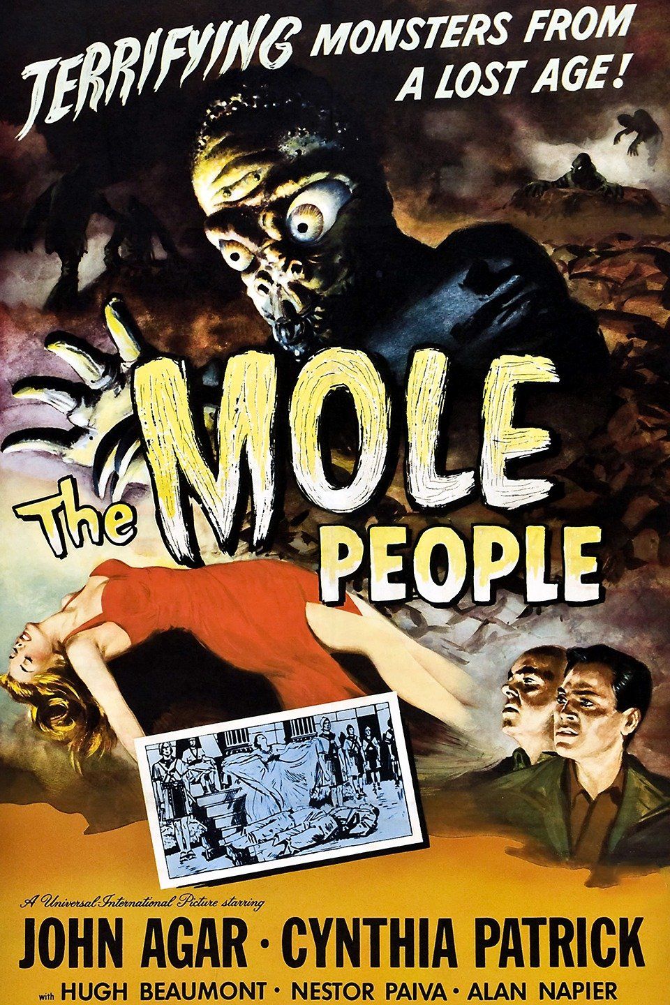 The Mole People Original US Six Sheet Vintage Movie Poster