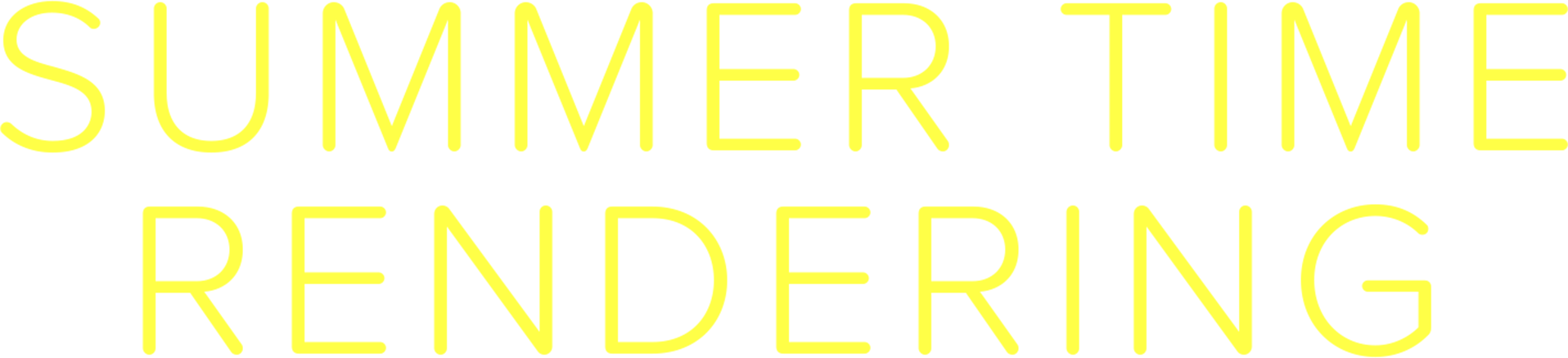 Summer Time Rendering