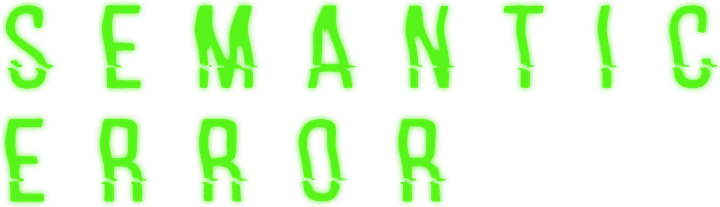 Semantic Error